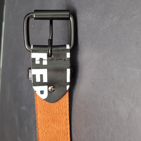 Genuine Leather Italian Style Black/Brown Men's Golfer Belt,M/M 34"-36". - Picture 6 of 10